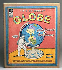 hand-painted globe