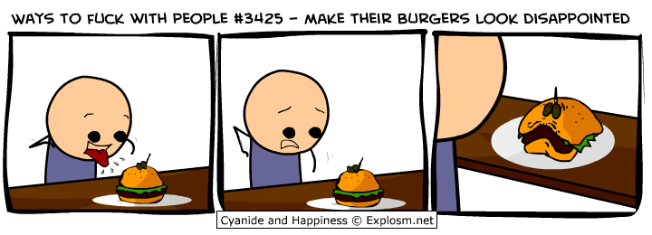happiness and cyanide. in Cyanide and Happiness: